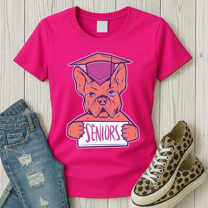 Graduating Bulldog Senior Womens T-Shirt