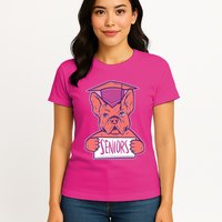 Graduating Bulldog Senior Womens T-Shirt