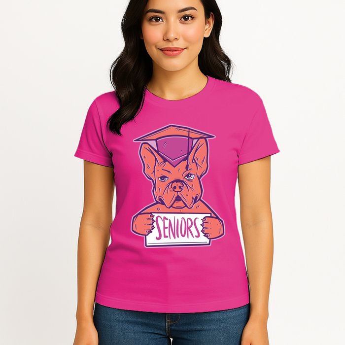 Graduating Bulldog Senior Womens T-Shirt