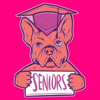 Graduating Bulldog Senior Womens T-Shirt