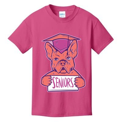 Graduating Bulldog Senior Kids T-Shirt