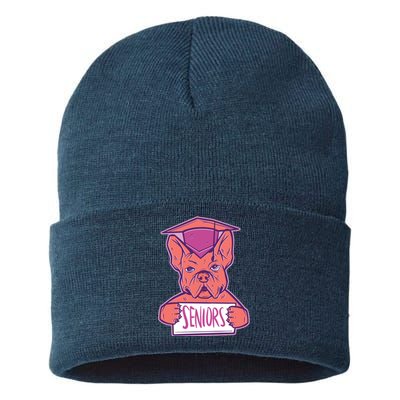 Graduating Bulldog Senior Sustainable Knit Beanie