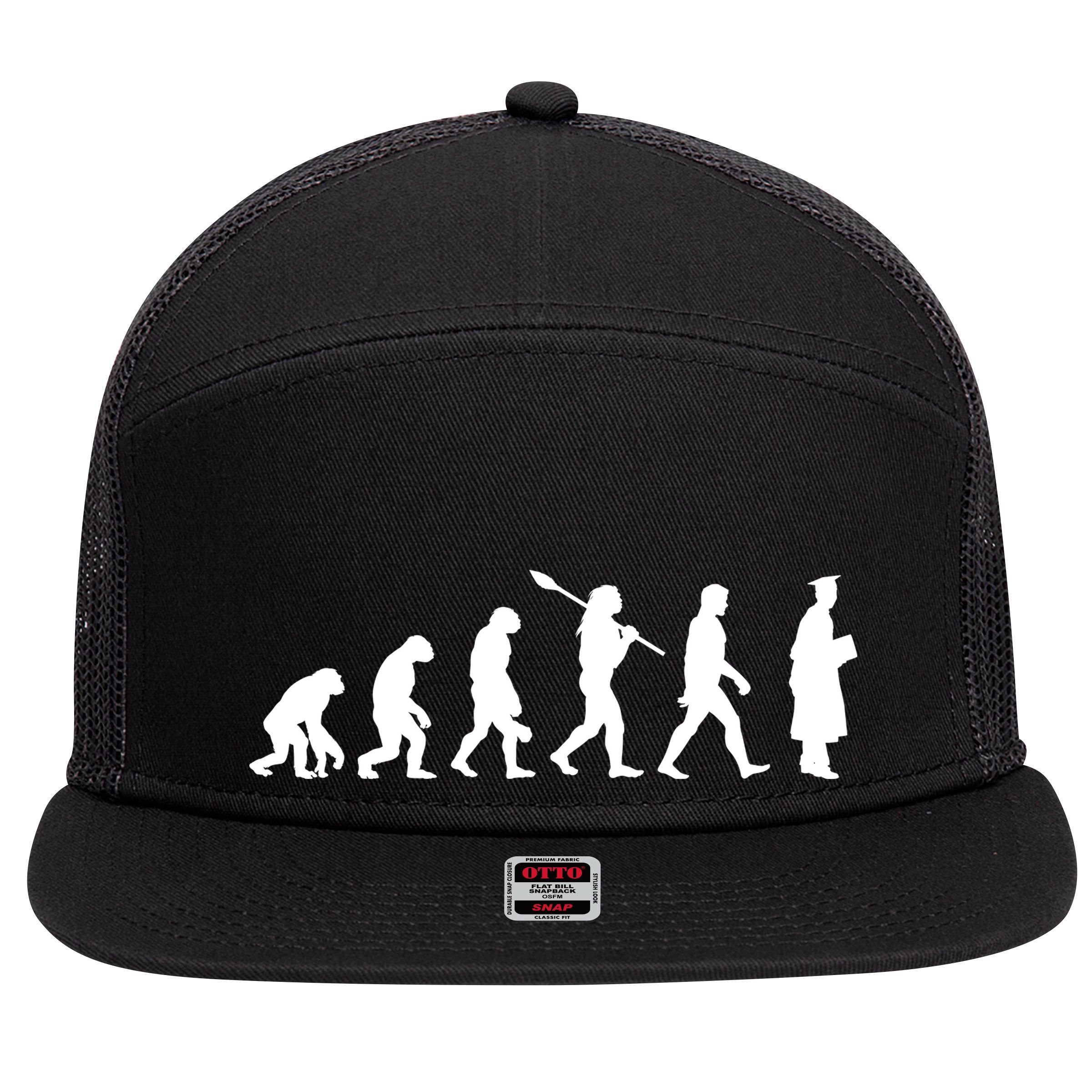 Graduation Evolution 7 Panel Mesh Trucker Snapback Hat