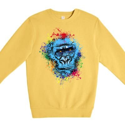 Graffiti Gorilla face Premium Crewneck Sweatshirt