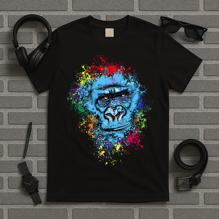 Graffiti Gorilla face T-Shirt