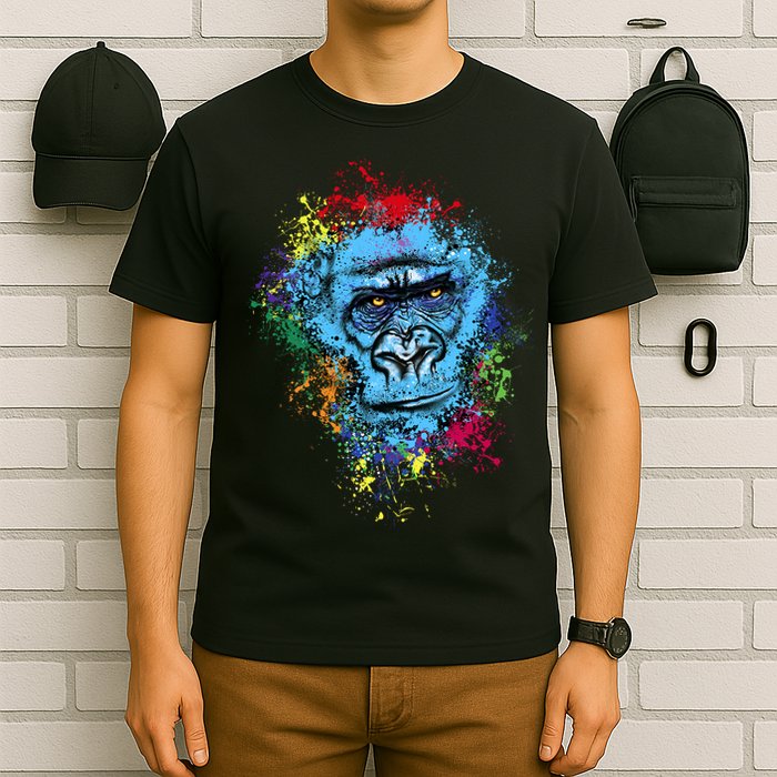 Graffiti Gorilla face T-Shirt