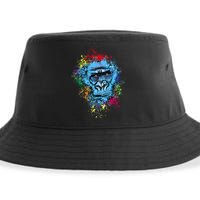 Graffiti Gorilla face Sustainable Bucket Hat