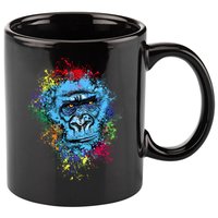 Graffiti Gorilla face 11oz C Handle Ceramic Mug