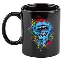 Graffiti Gorilla face 11oz C Handle Ceramic Mug