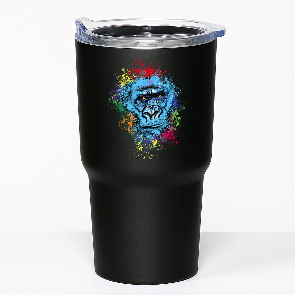 Graffiti Gorilla face Tumbler