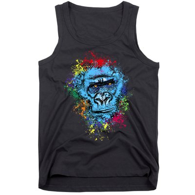 Graffiti Gorilla face Tank Top