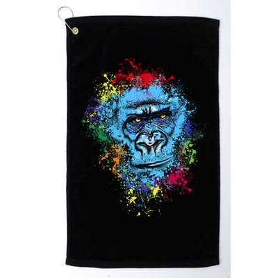 Graffiti Gorilla face Golf Towel