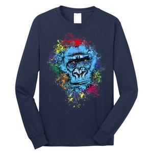 Graffiti Gorilla face Long Sleeve Shirt