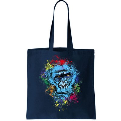 Graffiti Gorilla face Tote Bag