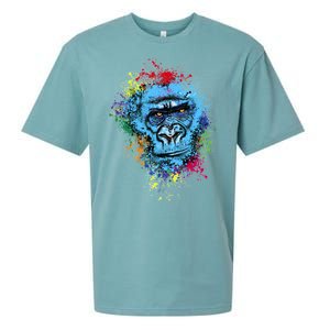 Graffiti Gorilla face Sueded Cloud Jersey T-Shirt