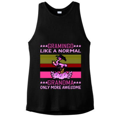 Gramingo Like a Normal Grandma But More Awesome Ladies PosiCharge Tri-Blend Wicking Tank