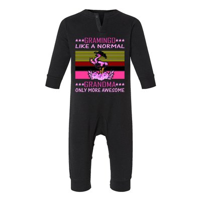 Gramingo Like a Normal Grandma But More Awesome Infant Fleece One Piece