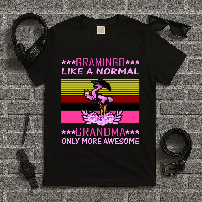 Gramingo Like a Normal Grandma But More Awesome T-Shirt
