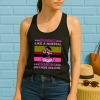 Gramingo Like a Normal Grandma But More Awesome Womens Tank Top