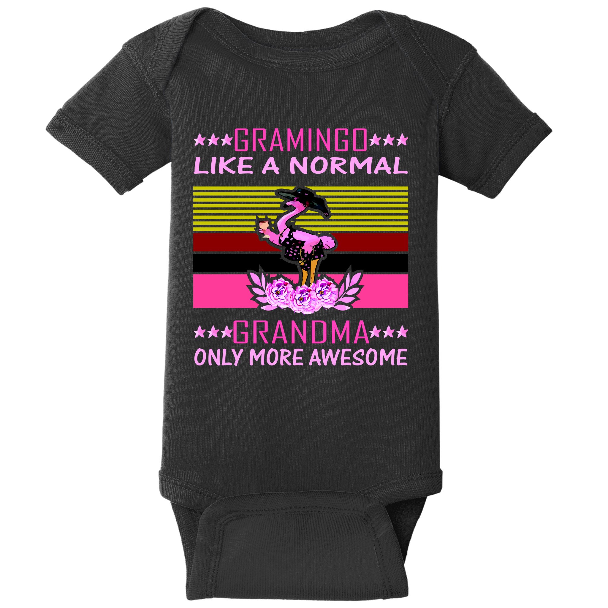 Gramingo Like a Normal Grandma But More Awesome Baby Bodysuit
