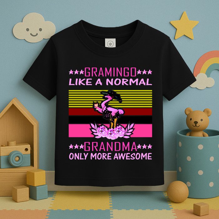 Gramingo Like a Normal Grandma But More Awesome Toddler T-Shirt