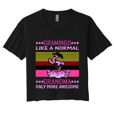 Gramingo Like a Normal Grandma But More Awesome Crop Top