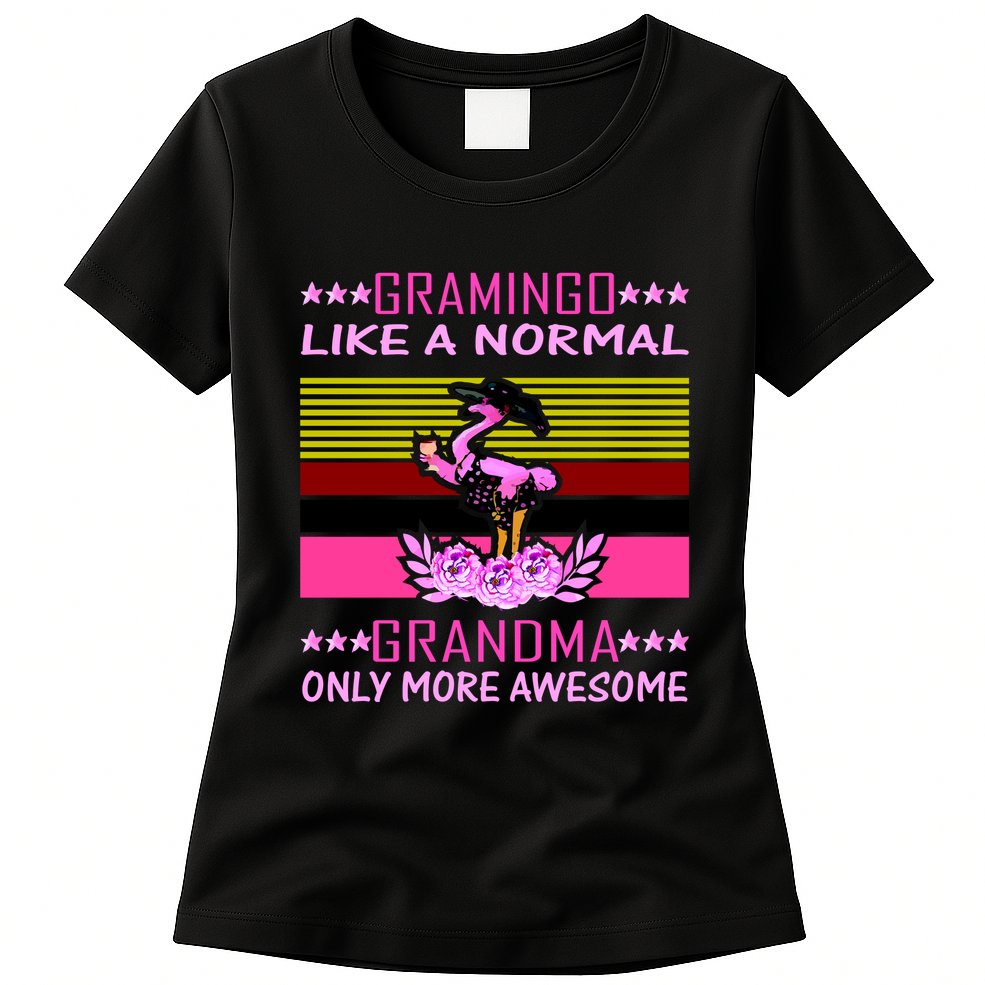 Gramingo Like a Normal Grandma But More Awesome Womens T-Shirt