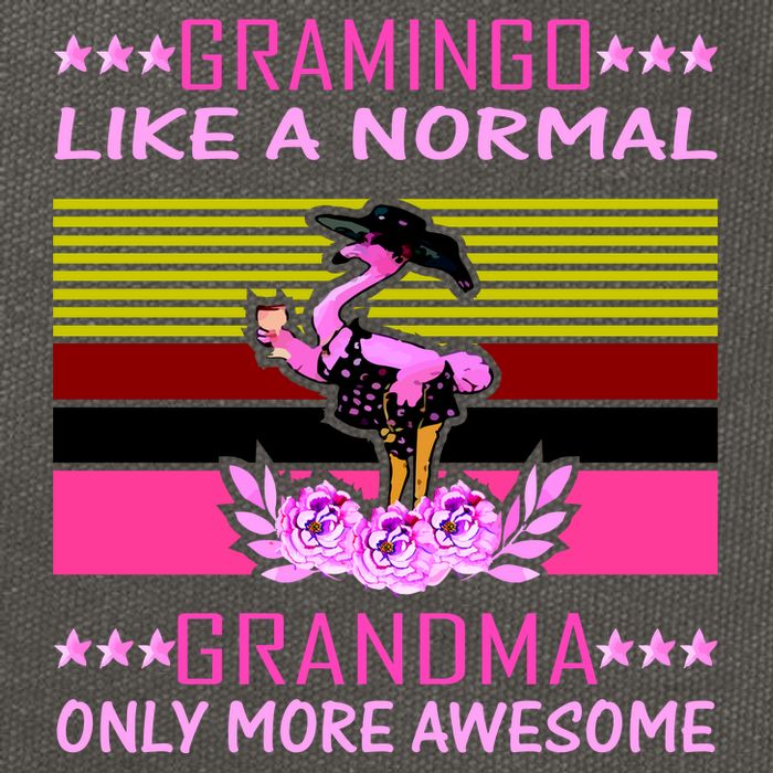 Gramingo Like a Normal Grandma But More Awesome Cotton Canvas Backpack