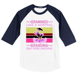 Gramingo Like a Normal Grandma But More Awesome Baseball Sleeve Shirt