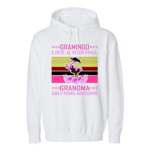 Gramingo Like a Normal Grandma But More Awesome Garment-Dyed Fleece Hoodie