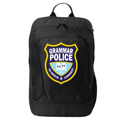 Grammar Police Badge City Backpack