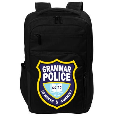 Grammar Police Badge Impact Tech Backpack