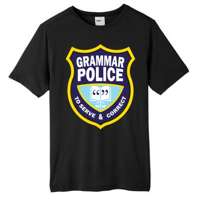 Grammar Police Badge Tall Fusion ChromaSoft Performance T-Shirt