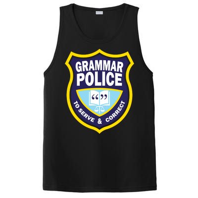 Grammar Police Badge PosiCharge Competitor Tank