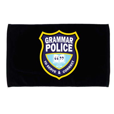 Grammar Police Badge Microfiber Hand Towel