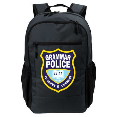 Grammar Police Badge Daily Commute Backpack