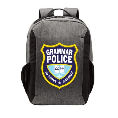 Grammar Police Badge Vector Backpack