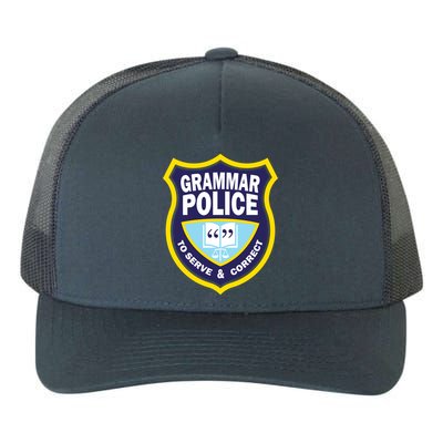 Grammar Police Badge Yupoong Adult 5-Panel Trucker Hat