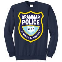 Grammar Police Badge Sweatshirt