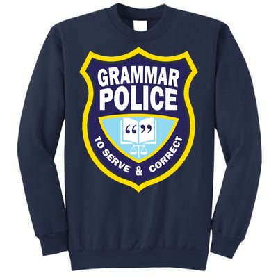 Grammar Police Badge Sweatshirt