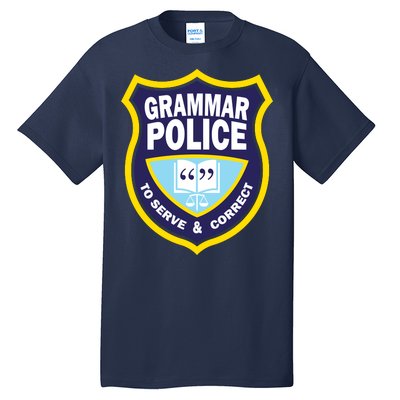 Grammar Police Badge Tall T-Shirt