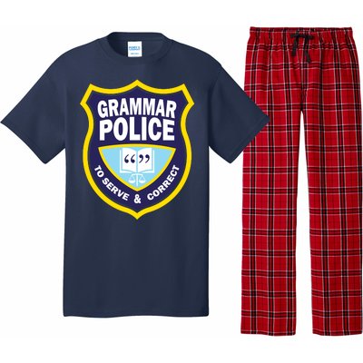 Grammar Police Badge Pajama Set