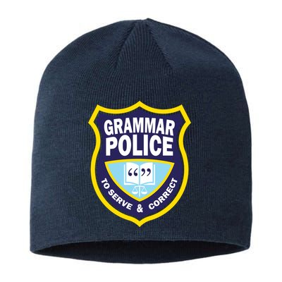 Grammar Police Badge Sustainable Beanie