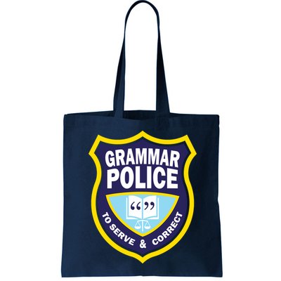 Grammar Police Badge Bag