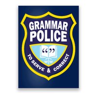 Grammar Police Badge Poster