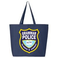 Grammar Police Badge 25L Jumbo Tote