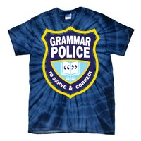 Grammar Police Badge Tie-Dye T-Shirt