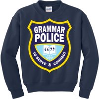 Grammar Police Badge Kids Sweatshirt