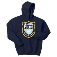 Grammar Police Badge Kids Hoodie