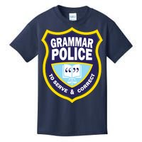 Grammar Police Badge Kids T-Shirt